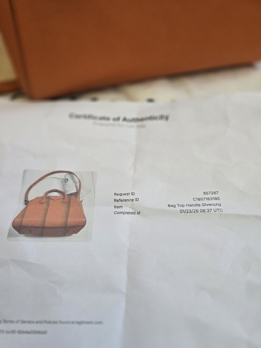 Givenchy Orange  Antigona Shoulder Bag  Goatskin Leather. - Picture 7 of 16
